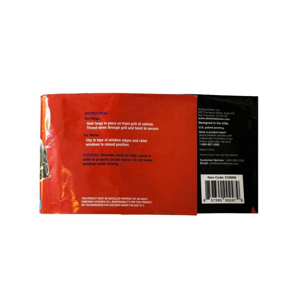 Auto Outfits Car Decoration 2 Devil Horns By Absolutely New - Picture 4 of 5